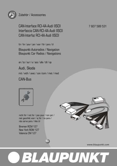 CAN-Bus Adapter zur Installation von Autoradios im Audi