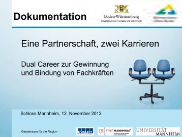 Dual Career - Metropolregion Rhein-Neckar
