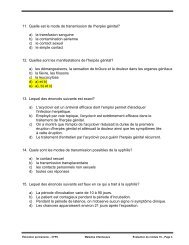 11. Quelle est le mode de transmission de l'herpÃ¨s gÃ©nital? a) la ...