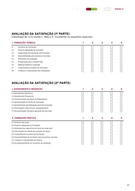 Manual da qualidade de serviÃ§os : ensino da conduÃ§Ã£o - Imtt