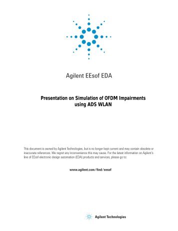 Presentation on Simulation of OFDM Impairments using ADS WLAN