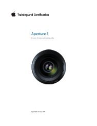 Aperture 3 (PDF) - Training - Apple