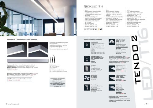 Tendo 2 Led T16 System Tendo 2 Led T16 System