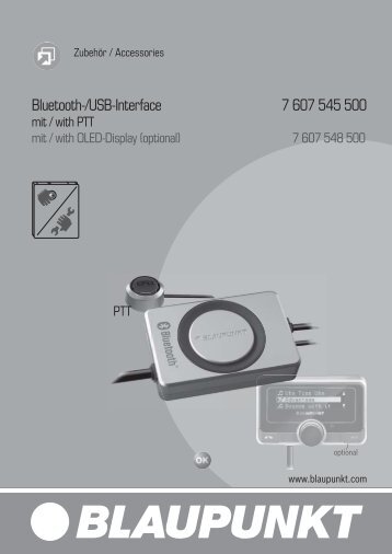 Bluetooth-/USB-Interface 7 607 545 500 - Blaupunkt