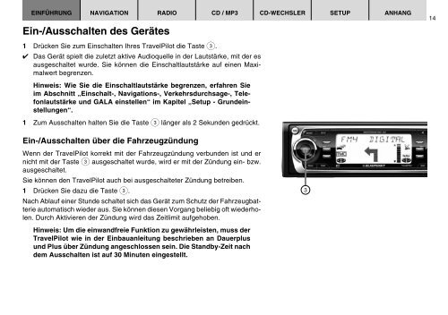 Navigation Radio CD TravelPilot Amsterdam NAV 35E - Blaupunkt