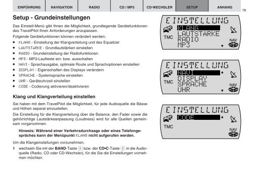 Navigation Radio CD TravelPilot Amsterdam NAV 35E - Blaupunkt