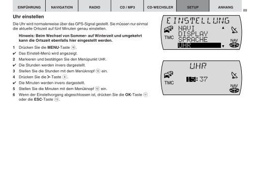 Navigation Radio CD TravelPilot Amsterdam NAV 35E - Blaupunkt