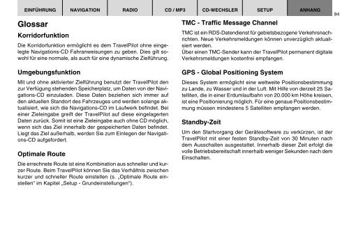 Navigation Radio CD TravelPilot Amsterdam NAV 35E - Blaupunkt