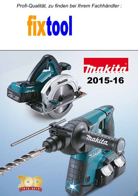 Makita Fixtool Gesamtkatalog 2014/15