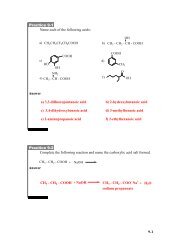 Unit 9 - Carboxylic acid Practice Problems Answers