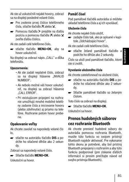 Bluetooth / USB - Interface - Blaupunkt