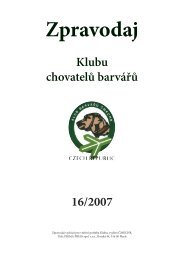 Klubu chovatelÅ¯ barvÃ¡ÅÅ¯ 16/2007 - Klub chovateÄ¾ov farbiarov