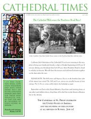 CATHEDRAL TIMES - The Cathedral of St. Philip