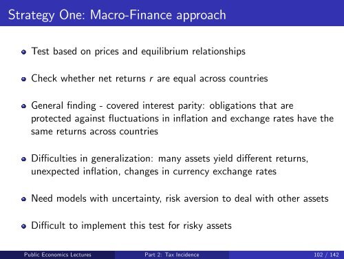 Public Economics Lectures Part 1: Introduction