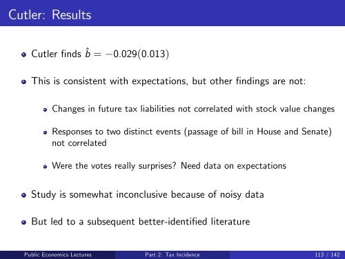 Public Economics Lectures Part 1: Introduction