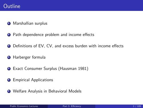 Public Economics Lectures Part 1: Introduction