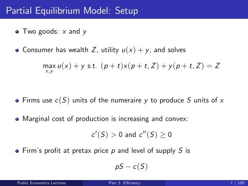 Public Economics Lectures Part 1: Introduction