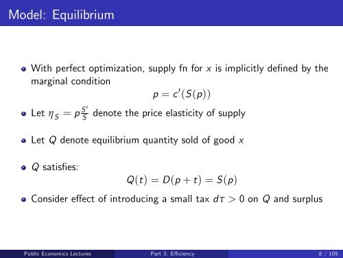 Public Economics Lectures Part 1: Introduction