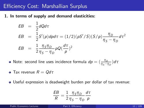 Public Economics Lectures Part 1: Introduction