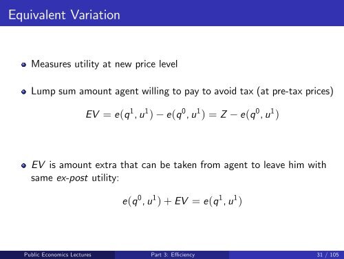 Public Economics Lectures Part 1: Introduction