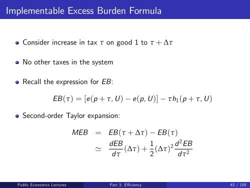 Public Economics Lectures Part 1: Introduction