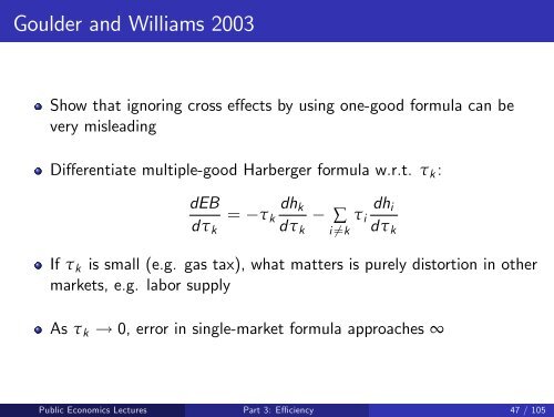 Public Economics Lectures Part 1: Introduction