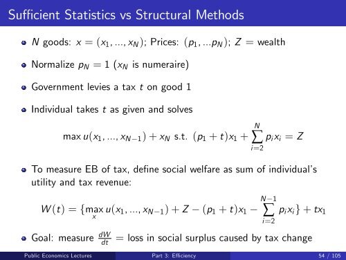 Public Economics Lectures Part 1: Introduction