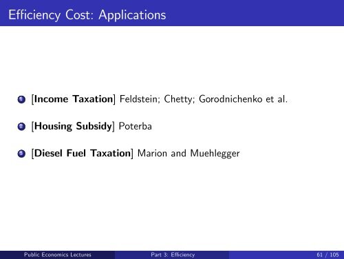 Public Economics Lectures Part 1: Introduction