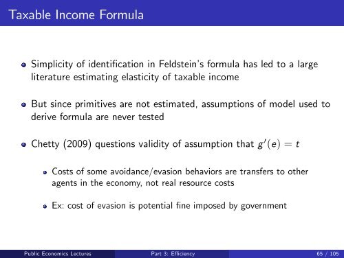 Public Economics Lectures Part 1: Introduction