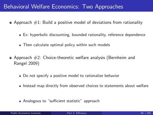 Public Economics Lectures Part 1: Introduction