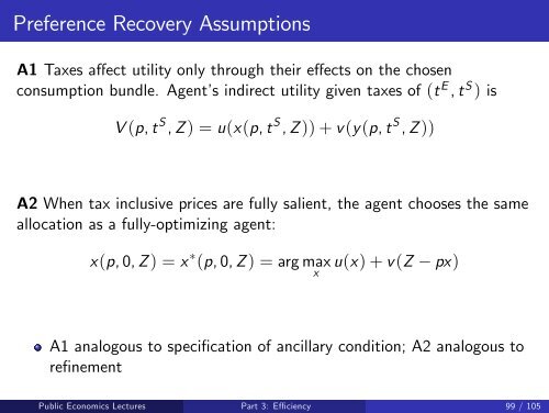 Public Economics Lectures Part 1: Introduction