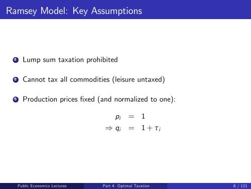 Public Economics Lectures Part 1: Introduction