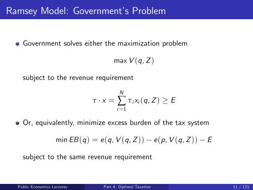 Public Economics Lectures Part 1: Introduction