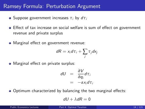 Public Economics Lectures Part 1: Introduction