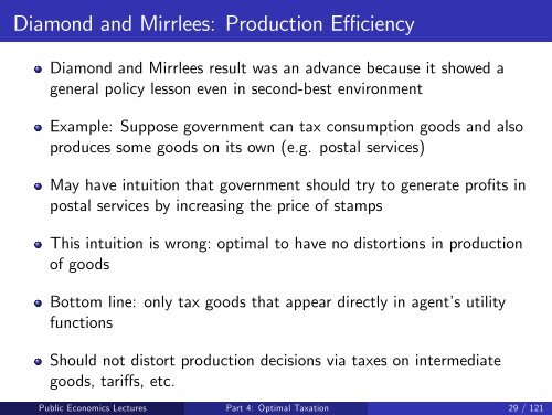 Public Economics Lectures Part 1: Introduction