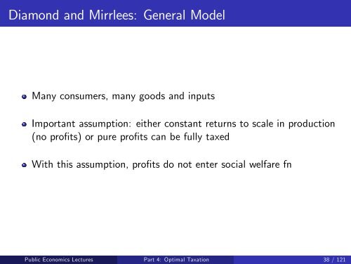 Public Economics Lectures Part 1: Introduction