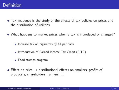 Public Economics Lectures Part 1: Introduction