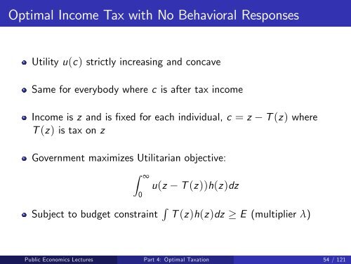 Public Economics Lectures Part 1: Introduction