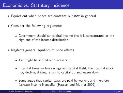 Public Economics Lectures Part 1: Introduction