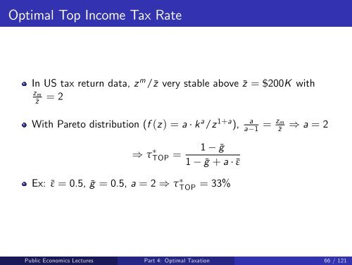 Public Economics Lectures Part 1: Introduction