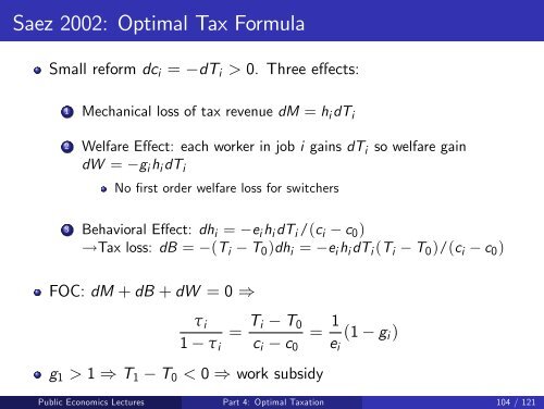 Public Economics Lectures Part 1: Introduction