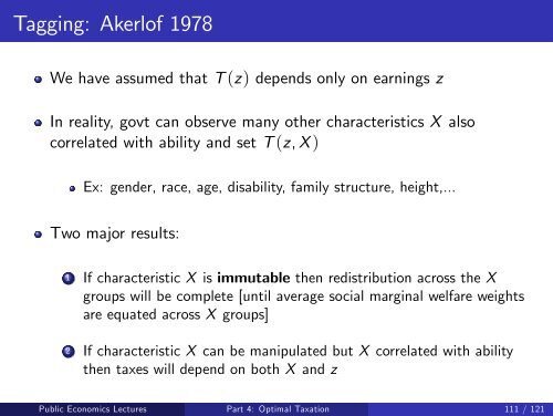 Public Economics Lectures Part 1: Introduction