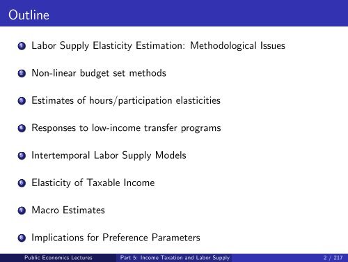 Public Economics Lectures Part 1: Introduction