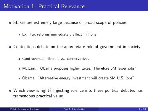 Public Economics Lectures Part 1: Introduction