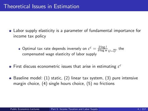 Public Economics Lectures Part 1: Introduction