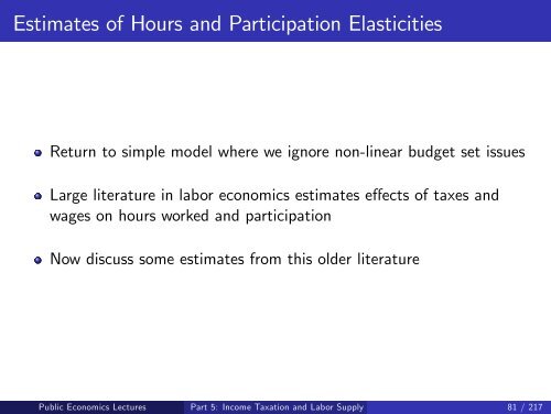 Public Economics Lectures Part 1: Introduction