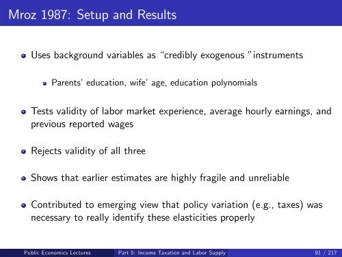 Public Economics Lectures Part 1: Introduction