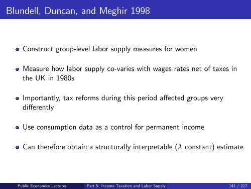 Public Economics Lectures Part 1: Introduction