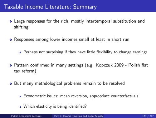 Public Economics Lectures Part 1: Introduction