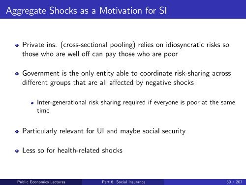 Public Economics Lectures Part 1: Introduction